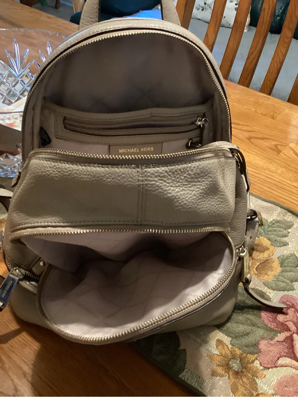 Michael Kors backpack in pebbled leather